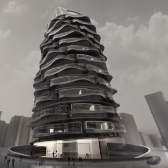 future rotating building spiral degrees apartment turn views kuo shin architecture