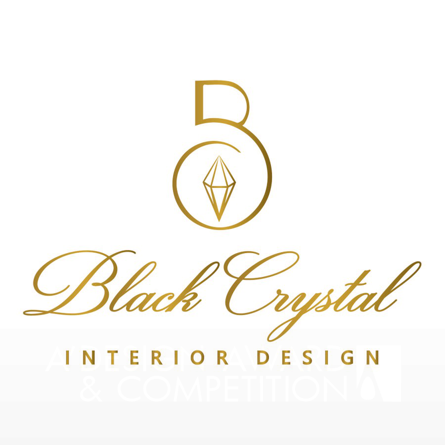  Black Crystal Interior Design Co Brand Logo