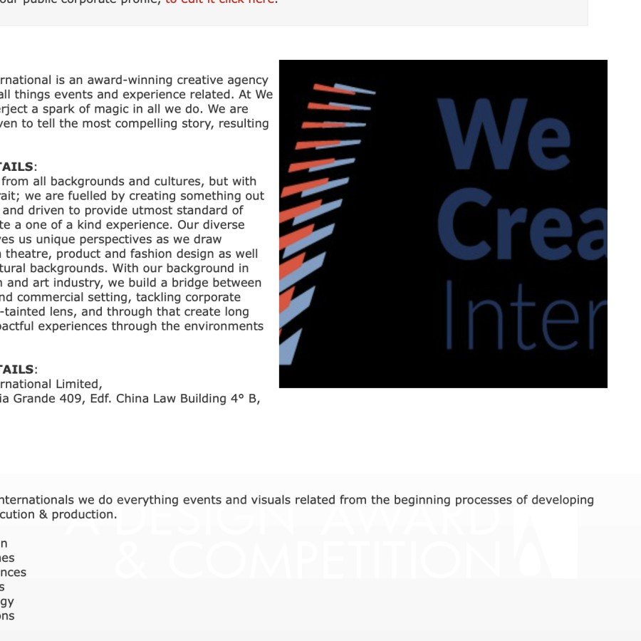 We Create International 