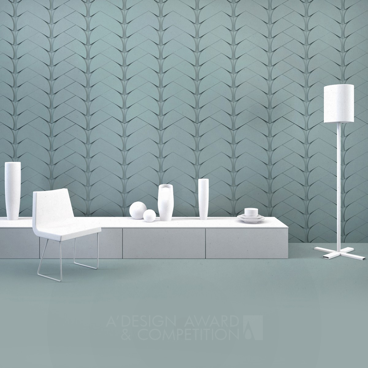 Tonk Mint Concrete Wall Tiles by Tonk Project