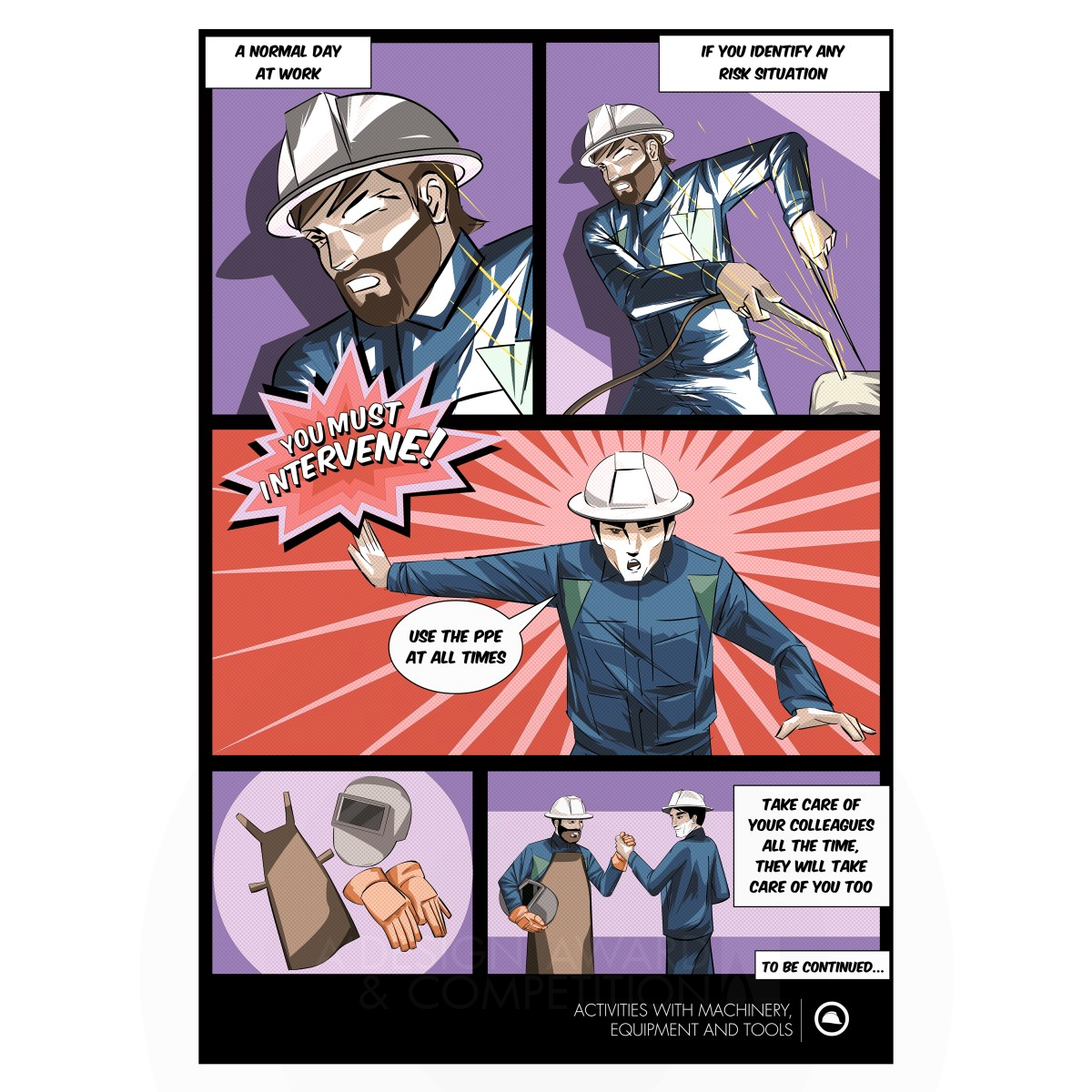 Debes Intervenir: A Comic-Inspired Campaign for Workplace Safety