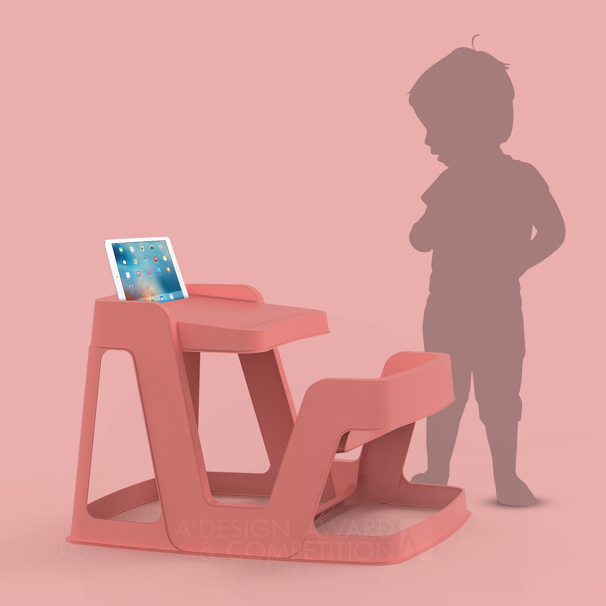 david dos santos wins Bronze at the prestigious A' Baby, Kids and Children's Products Design Award with Paradiso First Desk Baby Desk for Creative Development.