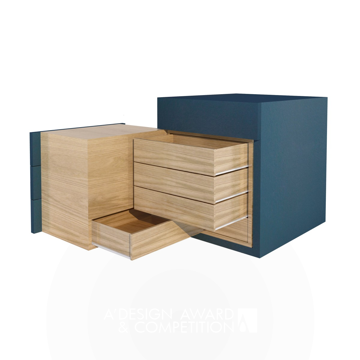 Roentgen: A Modern Nightstand with Hidden Drawers