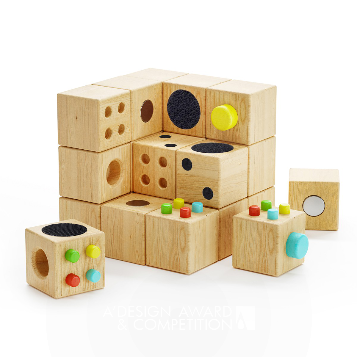 Wooden Construction Toy "Cubecor" by Esmail Ghadrdani