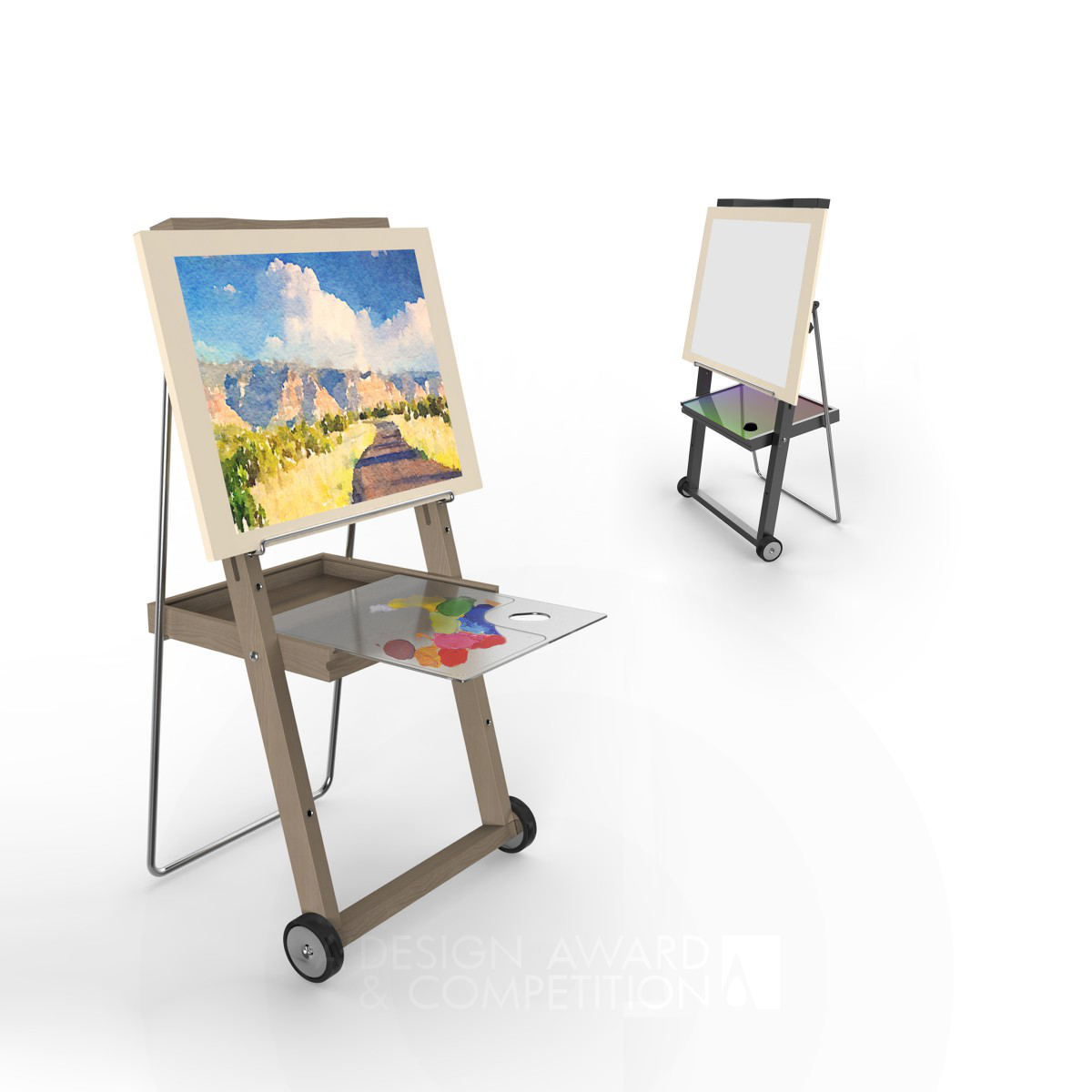 Wenkai Xue wins Iron at the prestigious A' Art and Stationery Supplies Design Award with Free and Easy Easel.