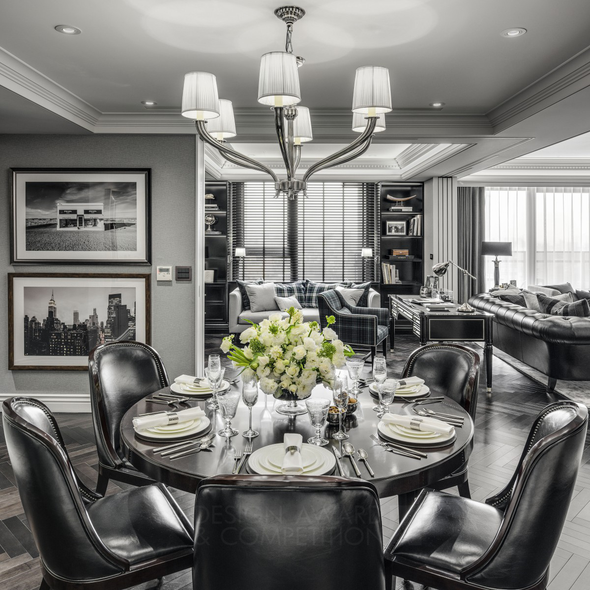 Idan Chiang of L&#039;atelier Fantasia wins Silver at the prestigious A' Interior Space, Retail and Exhibition Design Award with Classic Timeless Bachelor Pad Luxury Residential.