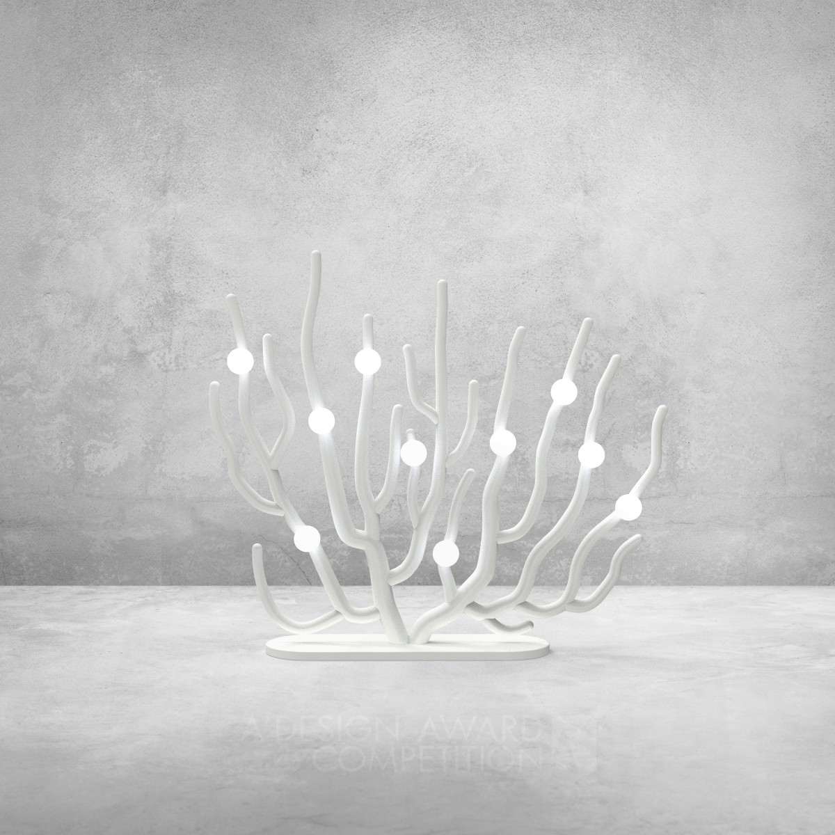 灵感源于珊瑚白化的独特灯具设计