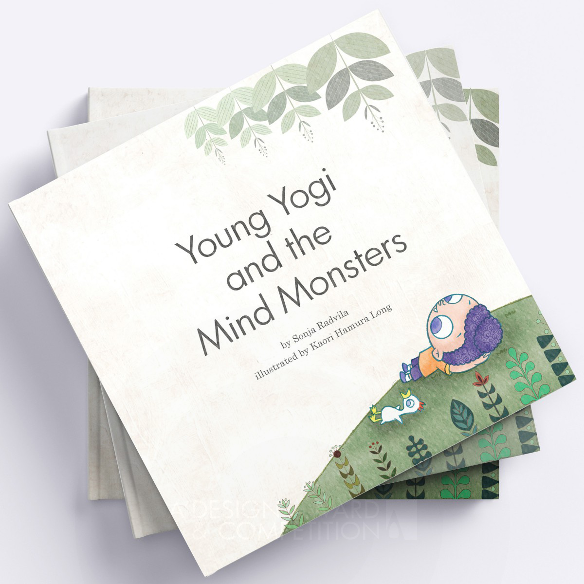 Kaori Hamura Long wins Iron at the prestigious A' Print and Published Media Design Award with Young Yogi and the Mind Monsters Book Illustration.