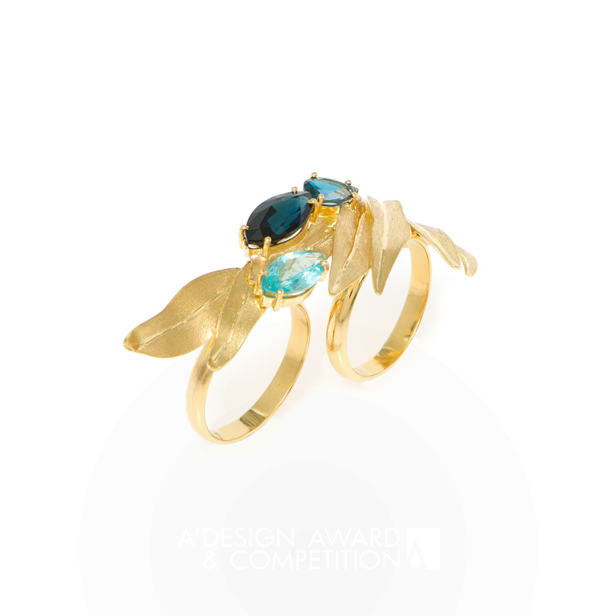 Larissa Moraes wins Iron at the prestigious A' Jewelry Design Award with Irises Ring.