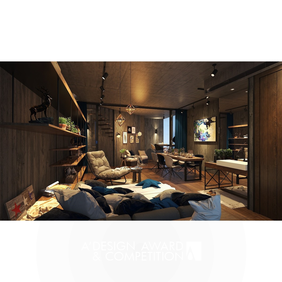 Iron Winner. Modern Hunting Lodge by Shun Chih Chen