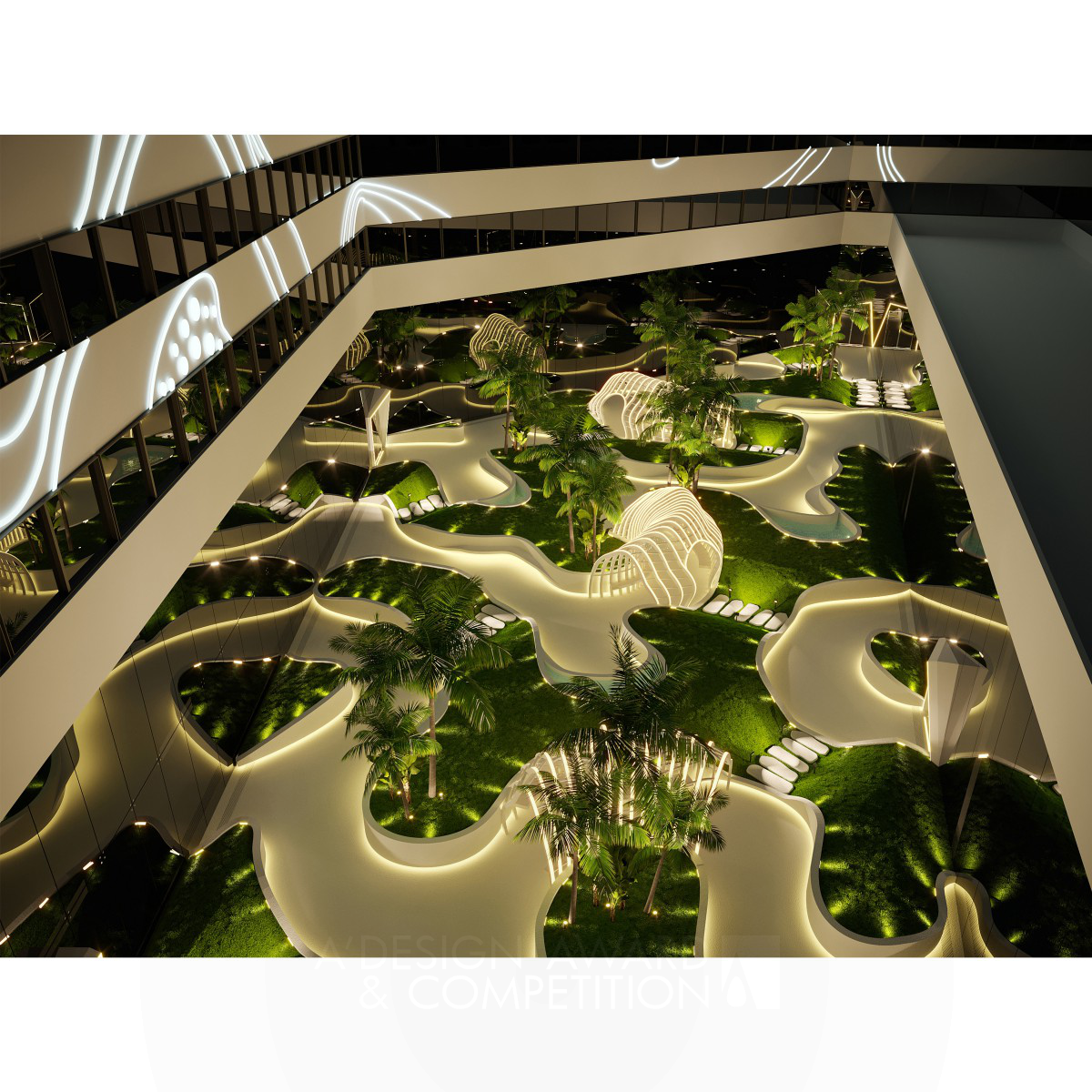Peyman Kiani Falavarjani wins Silver at the prestigious A' Landscape Planning and Garden Design Award with Mercury Hotel Garden.