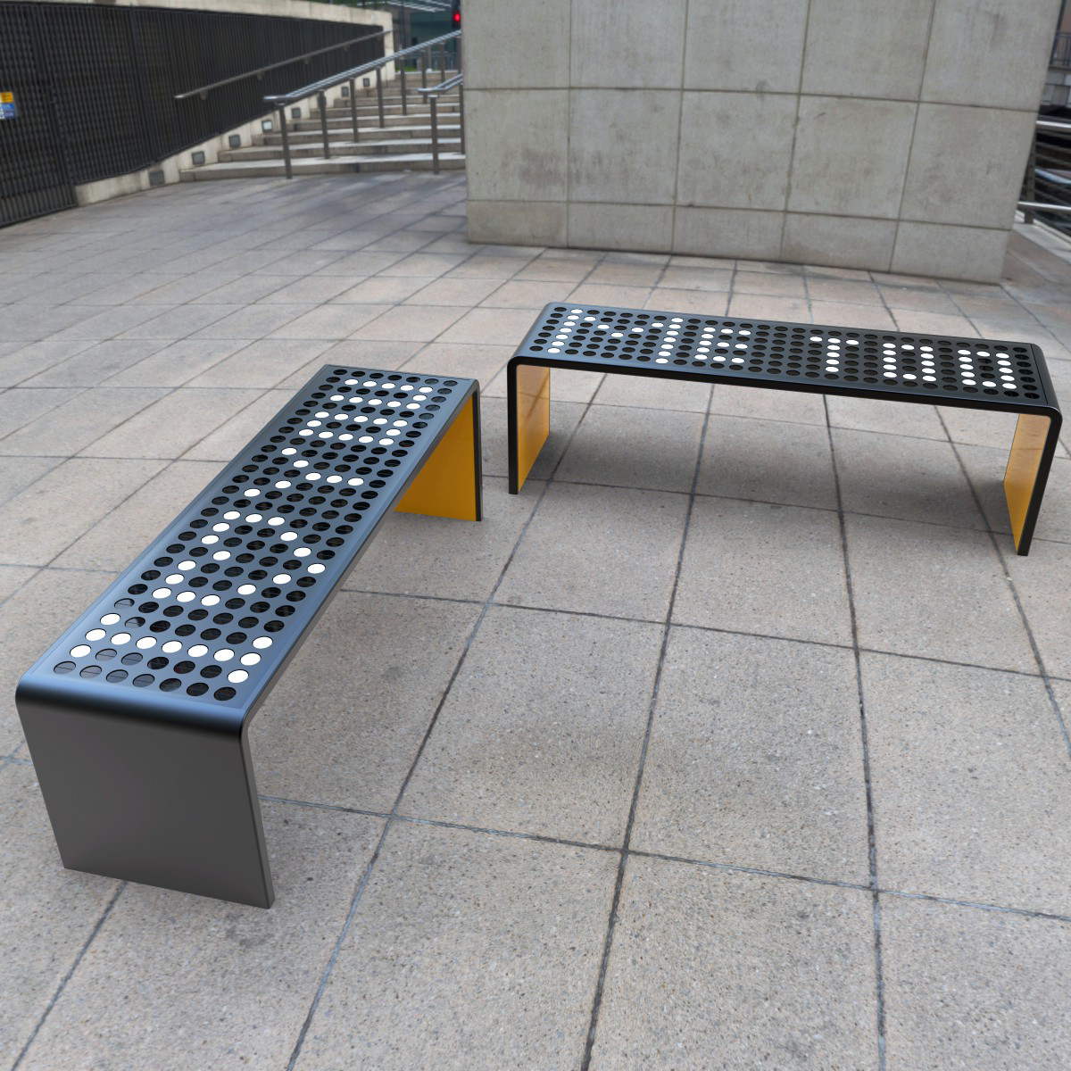 Note Bench by Bulent Unal Bronze Street Furniture Design Award Winner 2021 