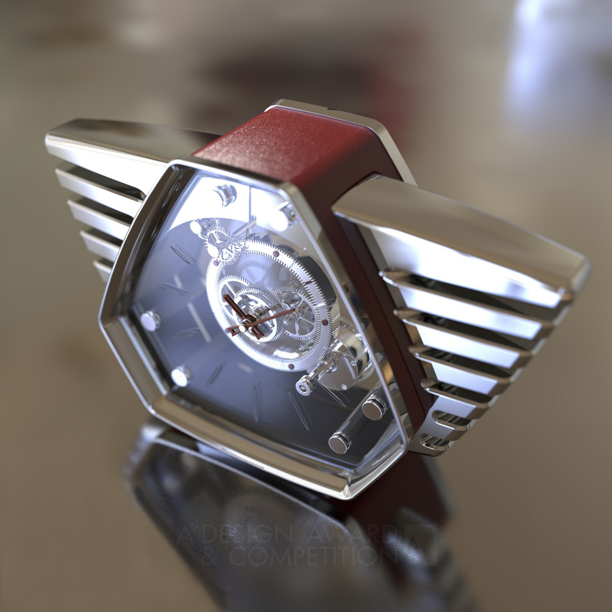 Enrico Ferraris wins Bronze at the prestigious A' Limited Edition and Custom Design Award with Monza Table Pendulum Clock.