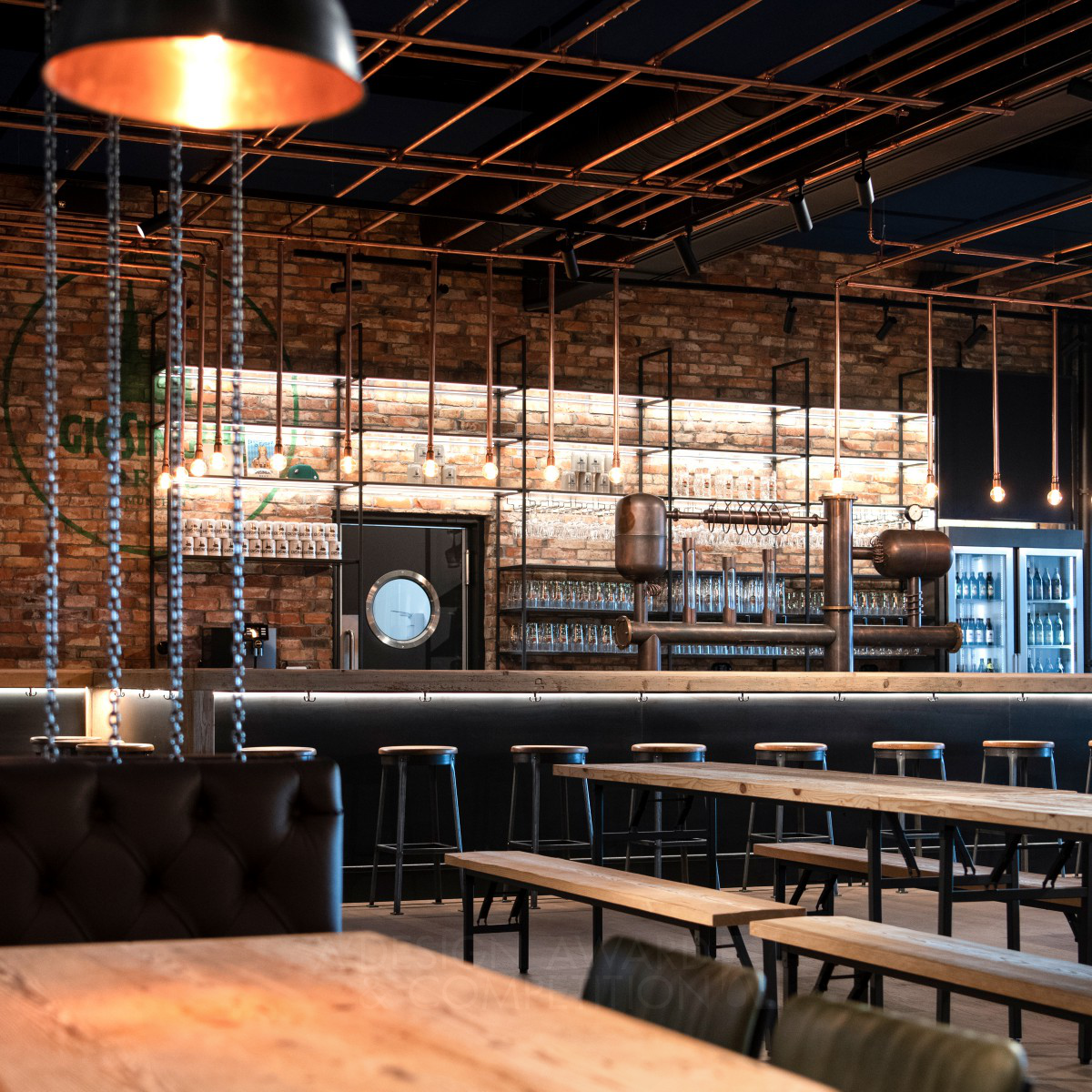 Reimagining Brewery Interiors: Giesinger Beerhalle