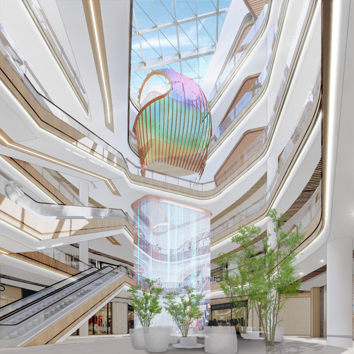 Beijing Huafa Mall Shopping by Zhuhai Huafa Properties Co., Ltd. Bronze Interior Space and Exhibition Design Award Winner 2021 