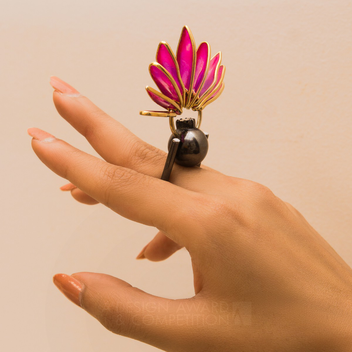 Blooming Beauty: A Handcrafted Ring Inspired by Night Water Lilies