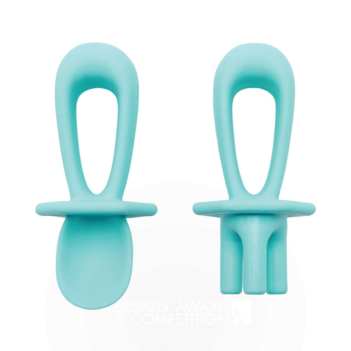 Silicone Training Utensils Baby Fork and Spoon by Chris Marzuola