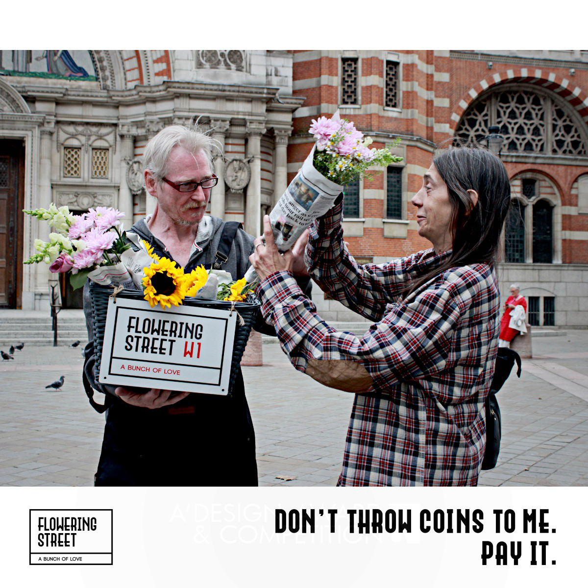 거리를 꽃으로 수놓다: 런던의 홈리스를 위한 브랜드, '플라워링 스트리트'