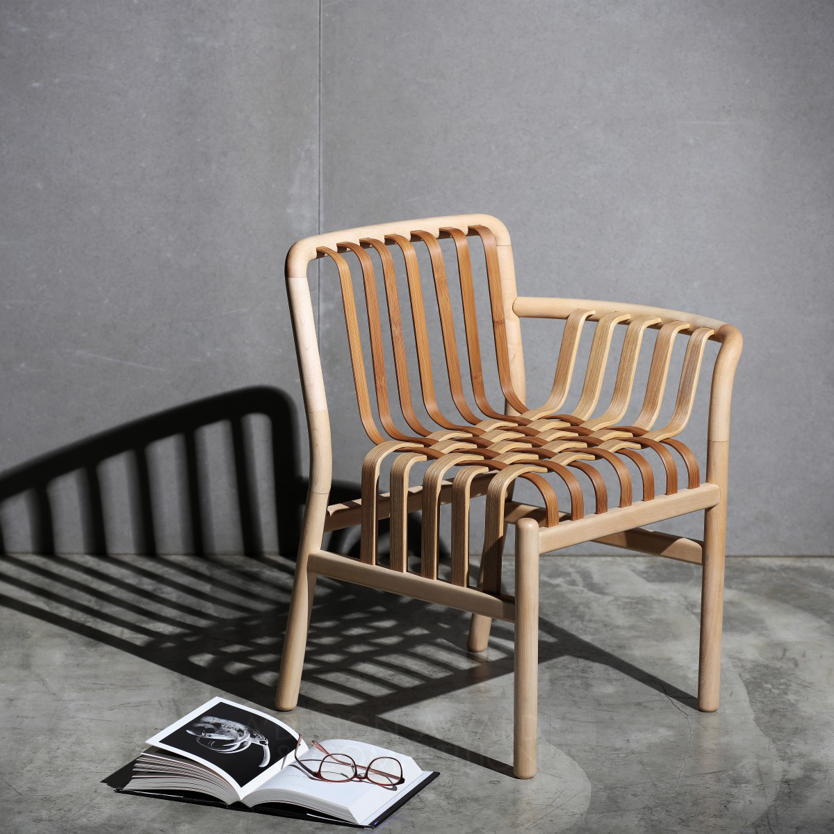 Lattice Chair Weaving Armchair by Chen Kuan-Cheng