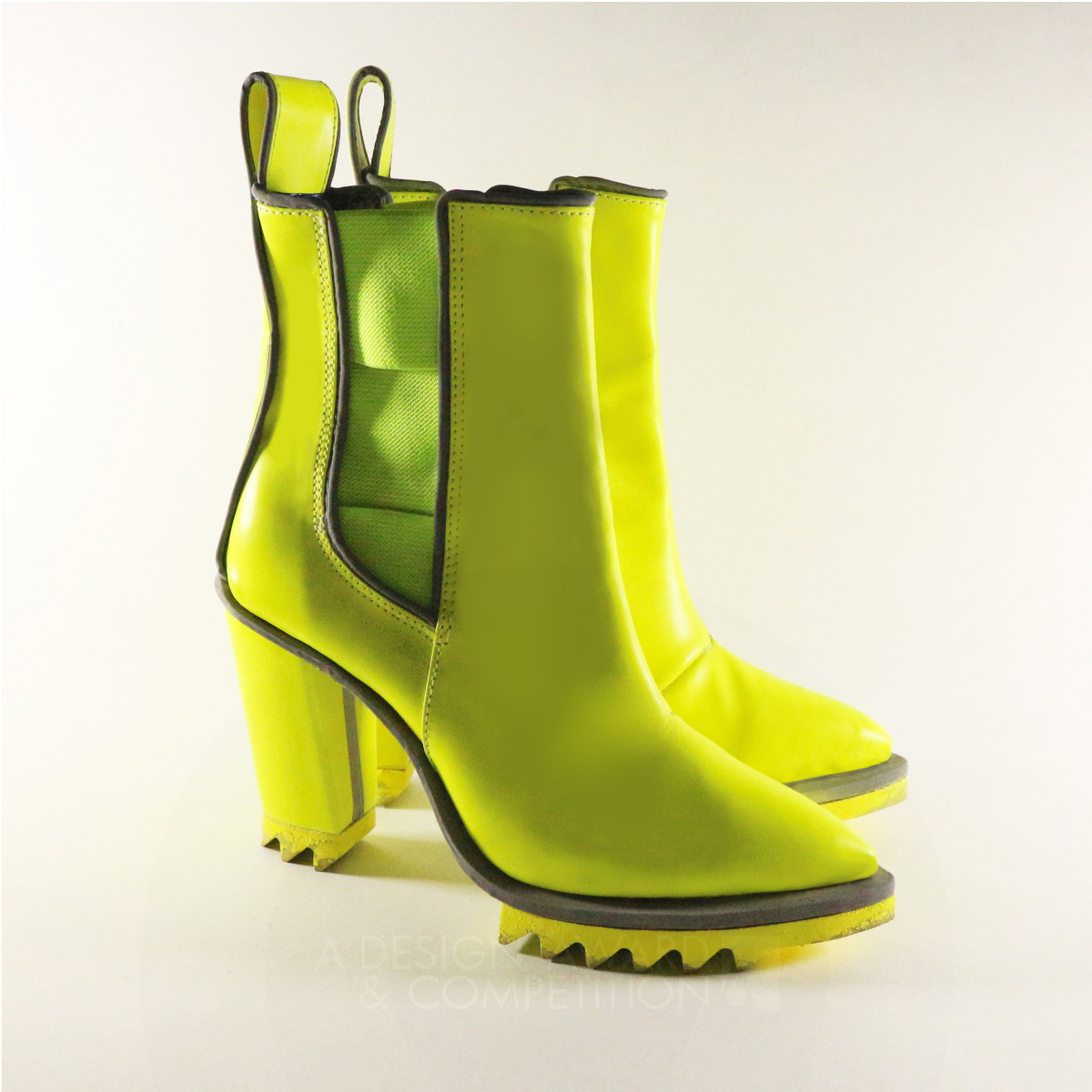 Kaiqi Wang wins Iron at the prestigious A' Footwear, Shoes and Boots Design Award with Guang Chelsea Boots.