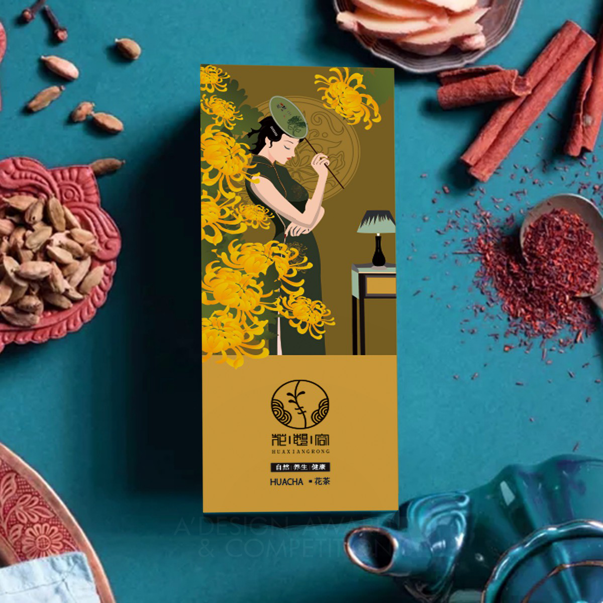 Peaceful Scented Tea Packaging by WEIWEI ZHANG
