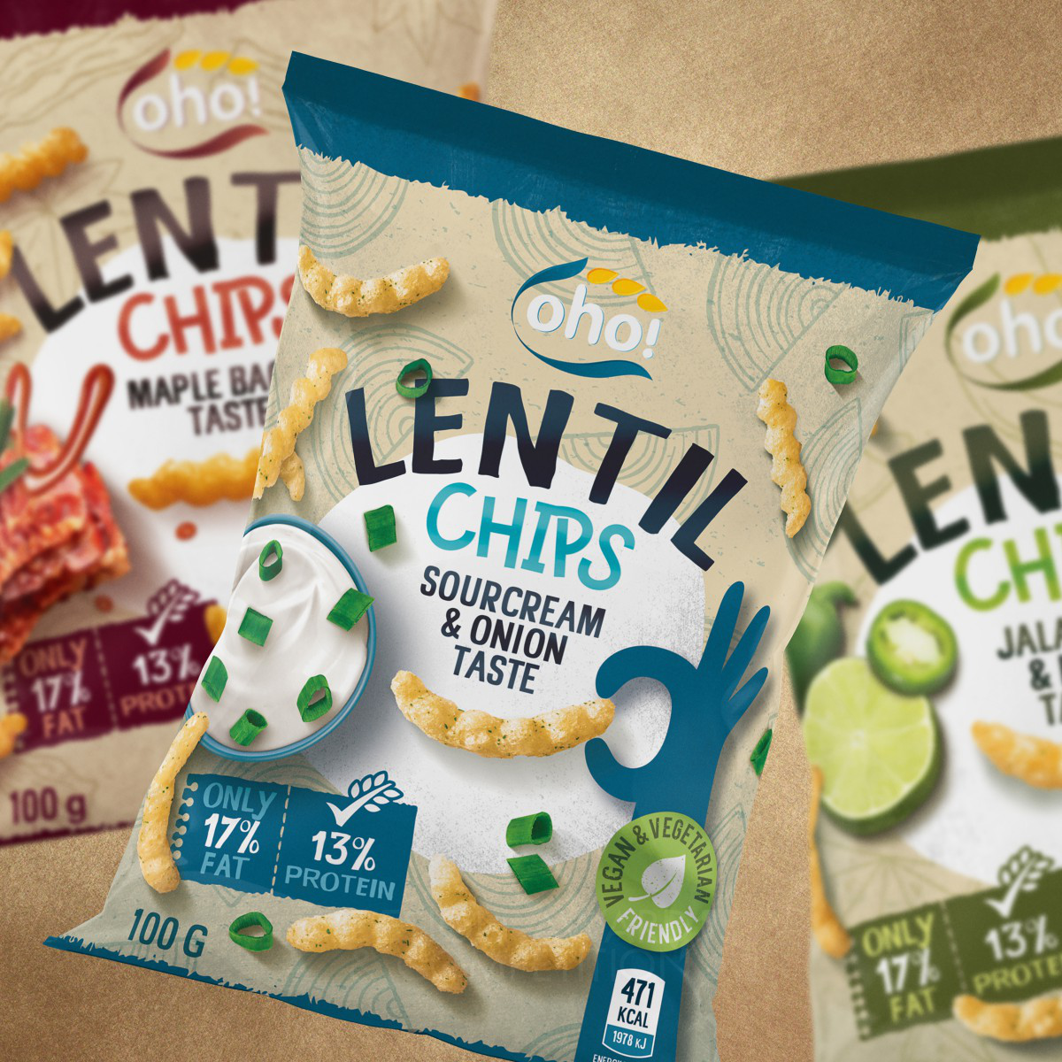 OHO Lentil Chips <b>Chips Packaging