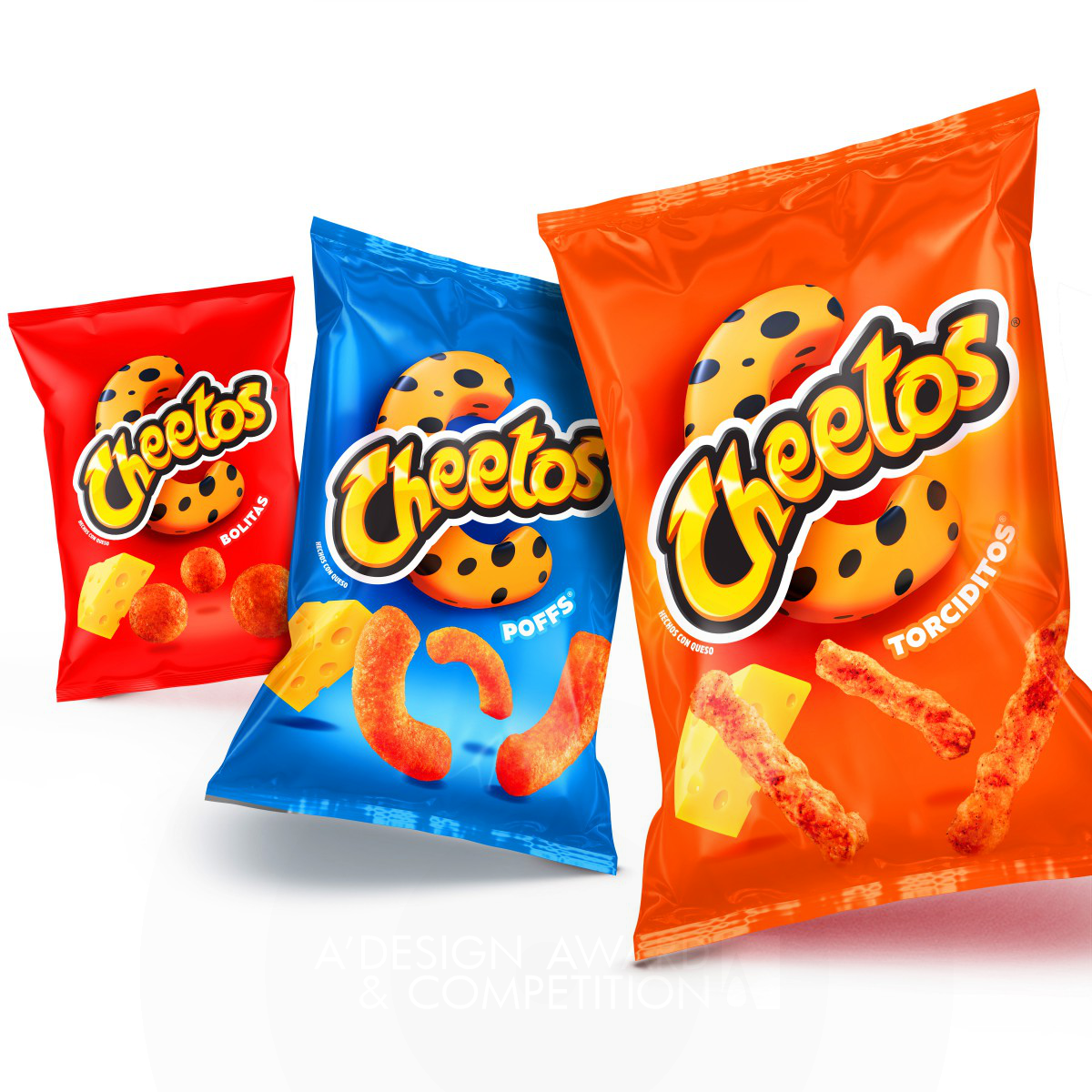 Dennis Furniss wins Silver at the prestigious A' Packaging Design Award with Cheetos Redesign Packaging.