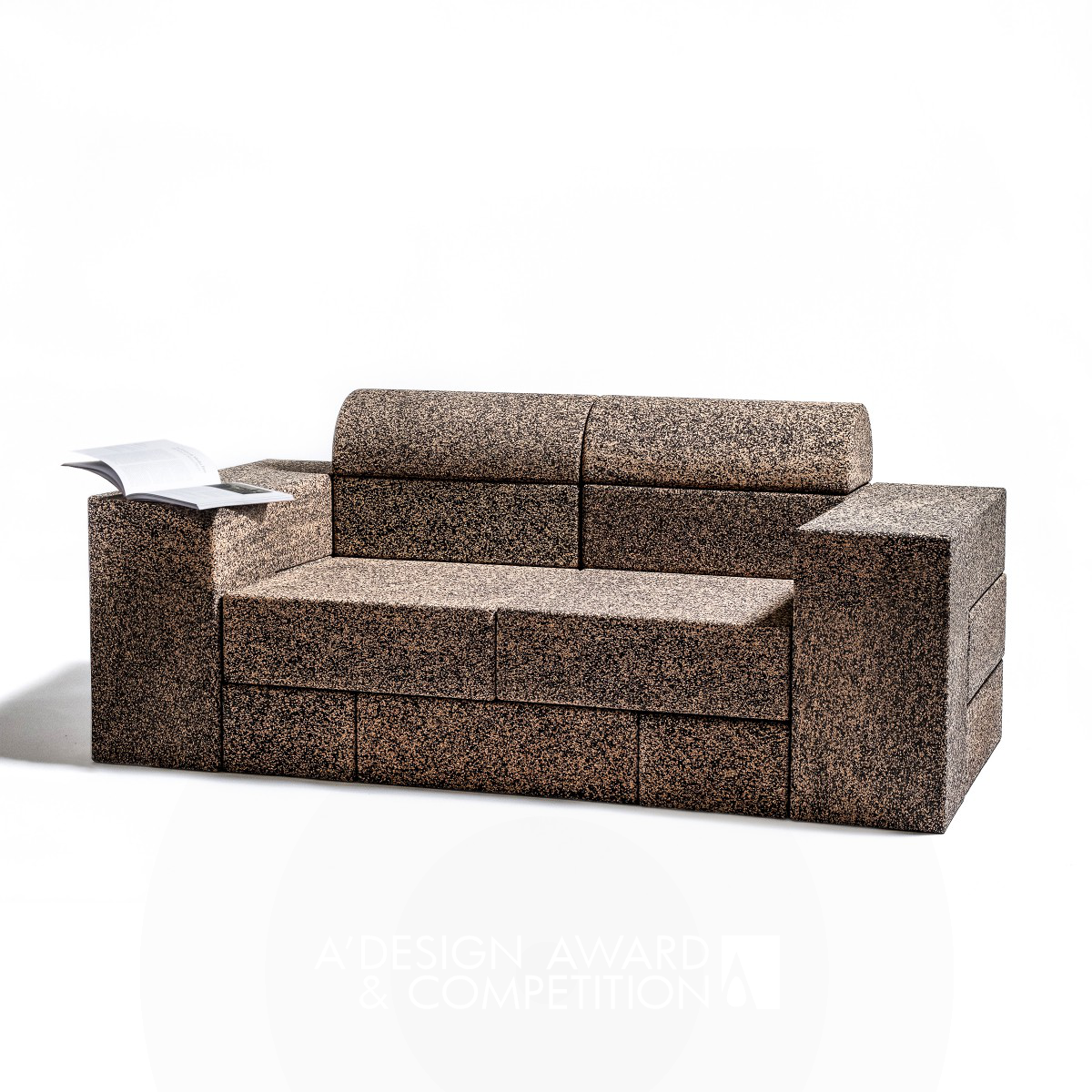 Miguel Arruda wins Silver at the prestigious A' Furniture Design Award with Cork Block  Sofa.