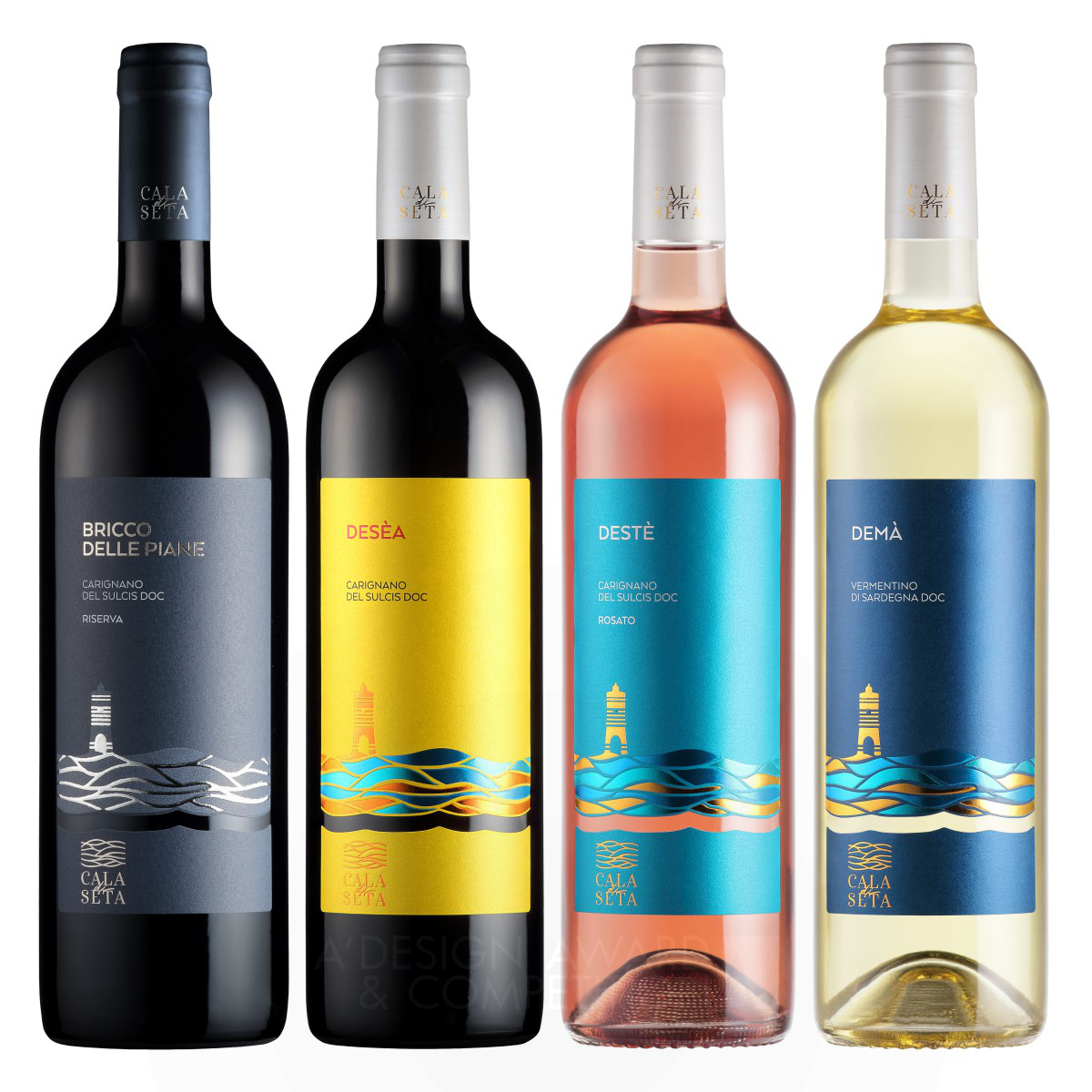Cala di Seta Wine Labels by Giovanni Murgia Bronze Packaging Design Award Winner 2022 
