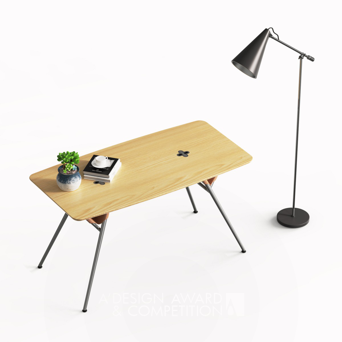Double Ten Desk by Le Xu Iron Furniture Design Award Winner 2022 