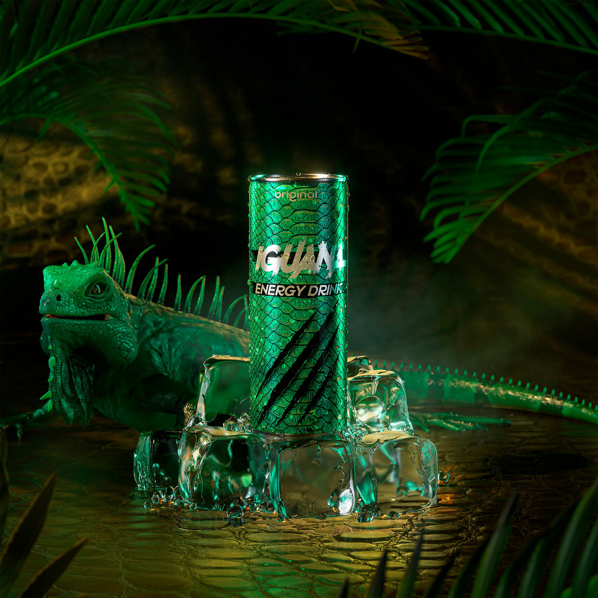 Unleashing the Power of Nature: Iguana Energy Drink Packaging