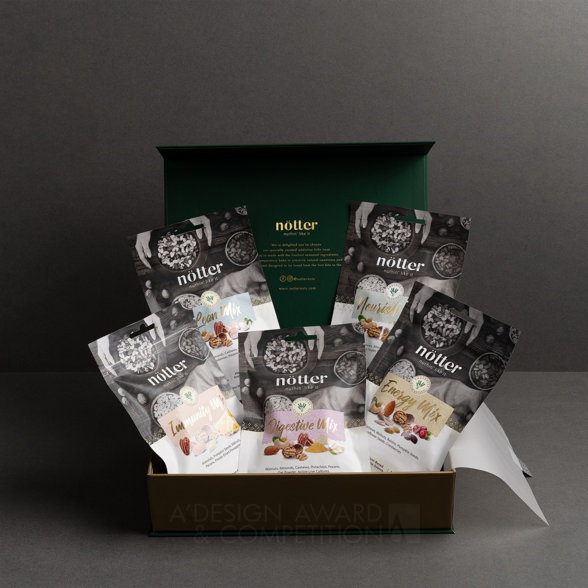 Silver Winner. Notter Nuts Premium Gift Sets by Chuan Yeo
