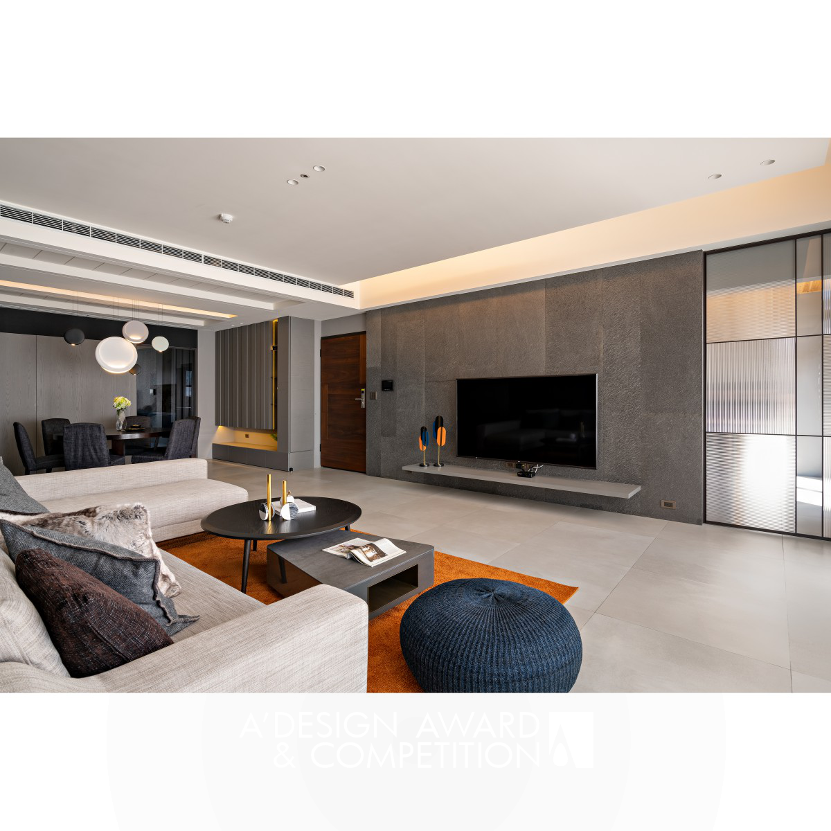 Gray Color Gradient Interior Design