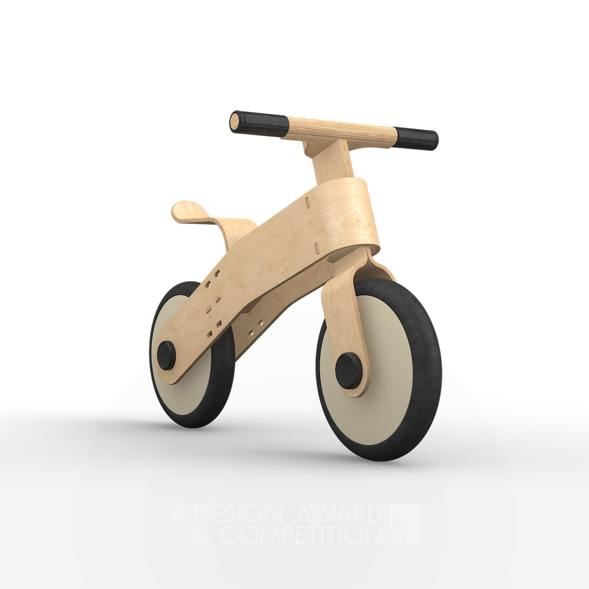 Aldis Blicsons wins Iron at the prestigious A' Toys, Games and Hobby Products Design Award with Choppy Wooden Balance Bike for Kids.