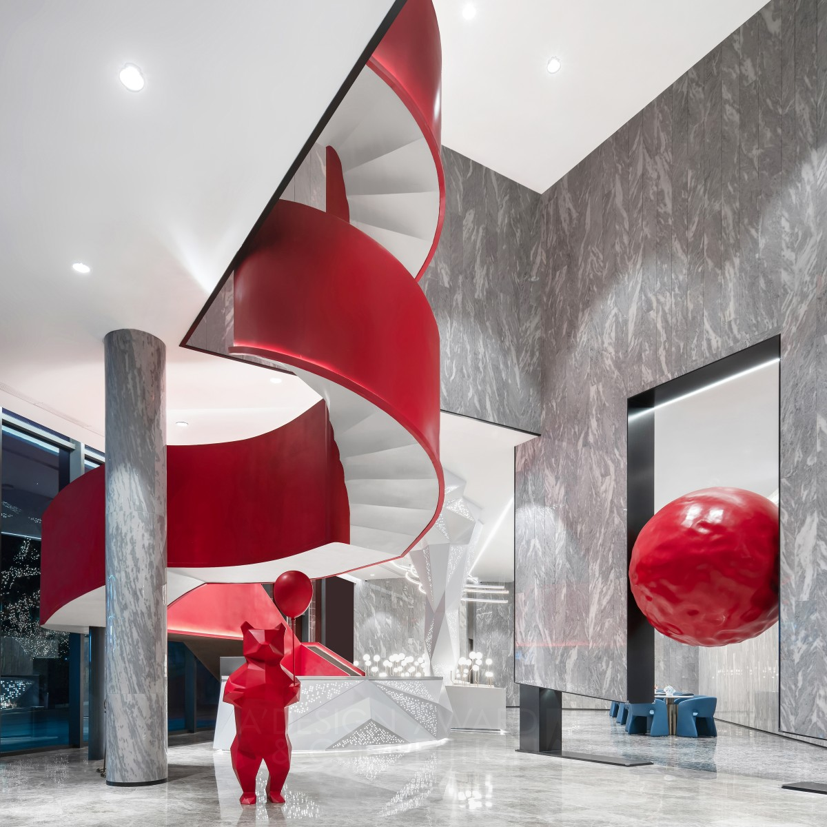 Chanku And Partners wins Silver at the prestigious A' Interior Space, Retail and Exhibition Design Award with Dajihui Exhibition Hall Sales Center.