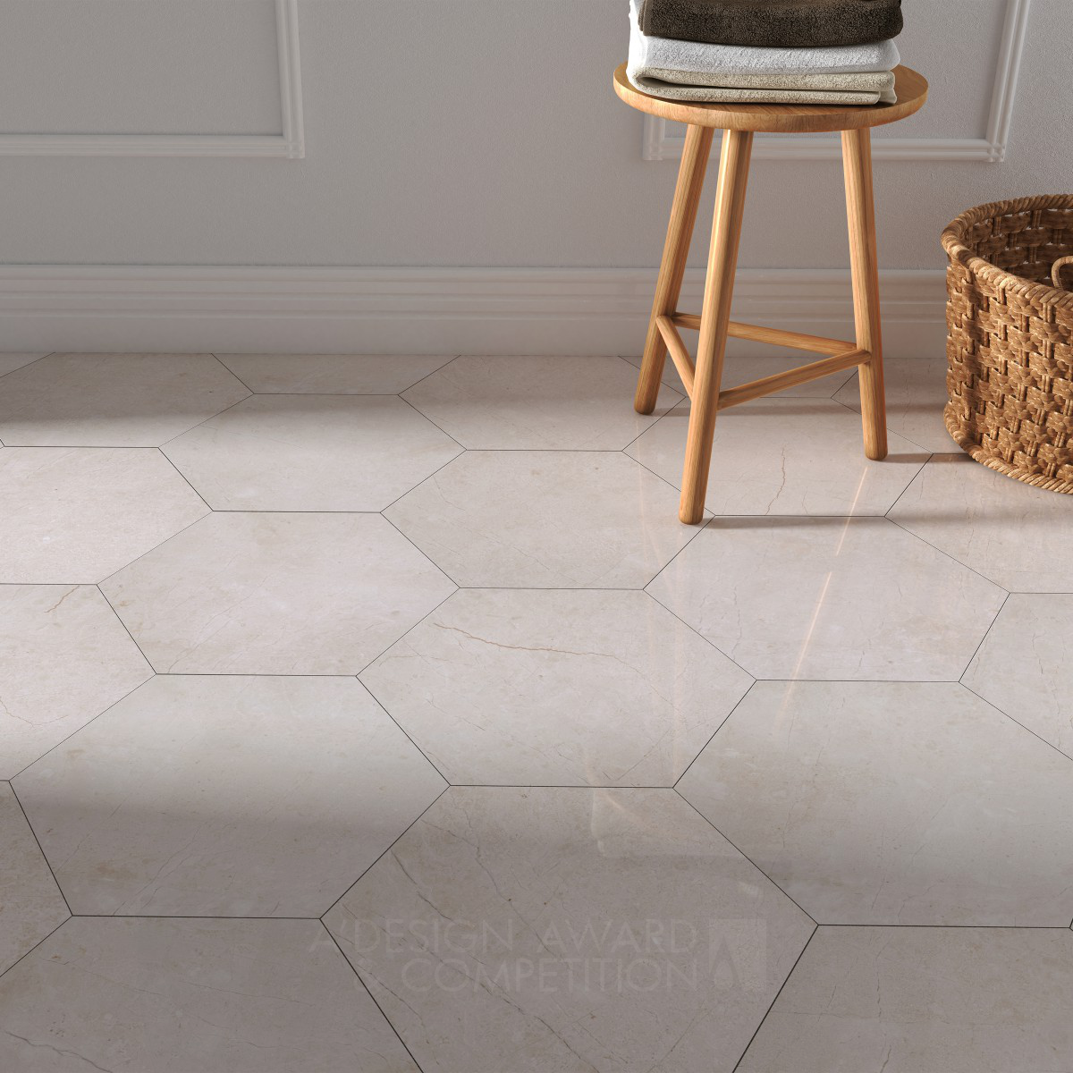 Marble Hexagon Tile Covering Material by Celil Kilinc