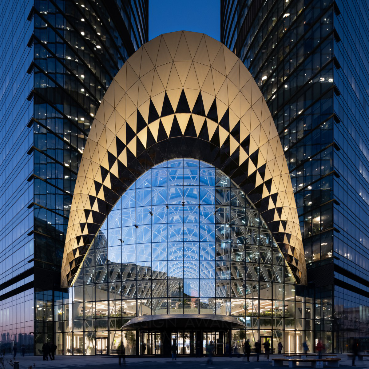 Evolution Design wins Golden at the prestigious A' Architecture, Building and Structure Design Award with Entry Building to Sberbank Entrance to Headquarters.