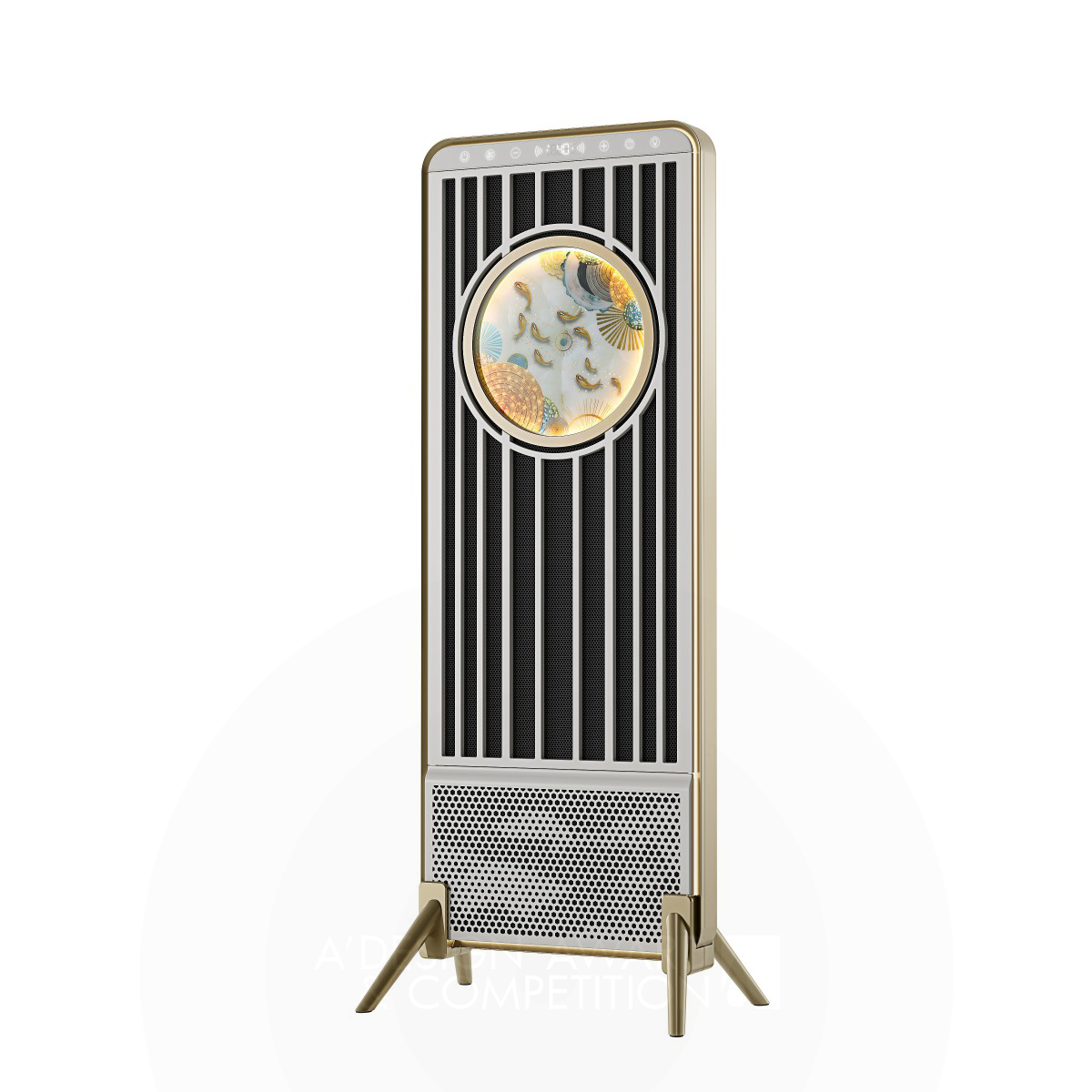Jipin Industrial Design Co., Ltd wins Bronze at the prestigious A' Heating, Ventilation, and Air Conditioning Products Design Award with Hua Ping Electric Heater.