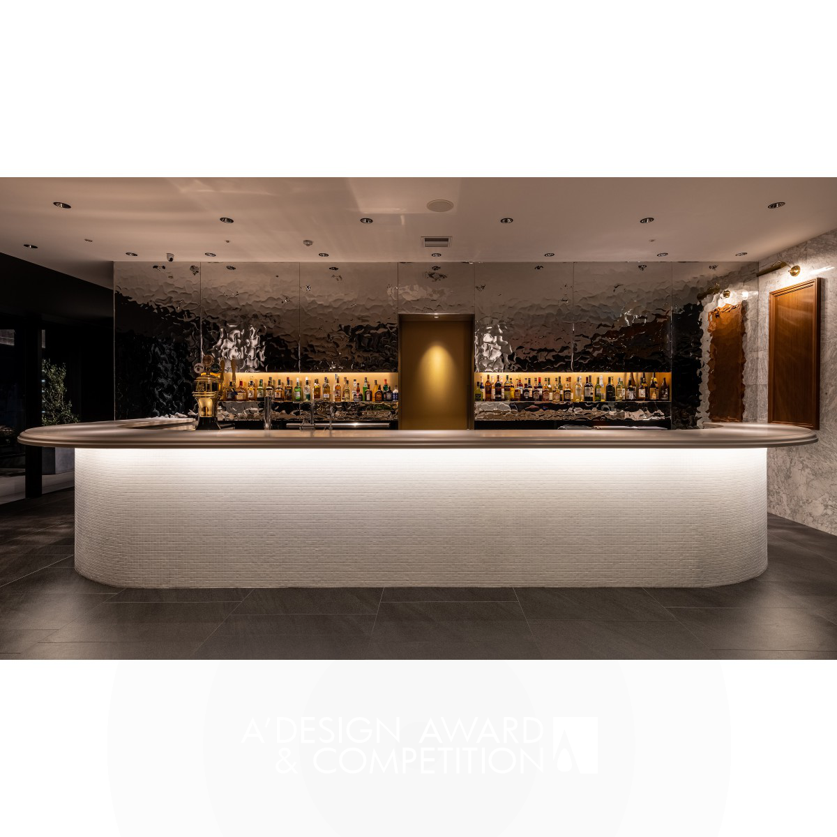 Wavy Stillness Sports Bar by Tetsuya Matsumoto Bronze Interior Space and Exhibition Design Award Winner 2022 