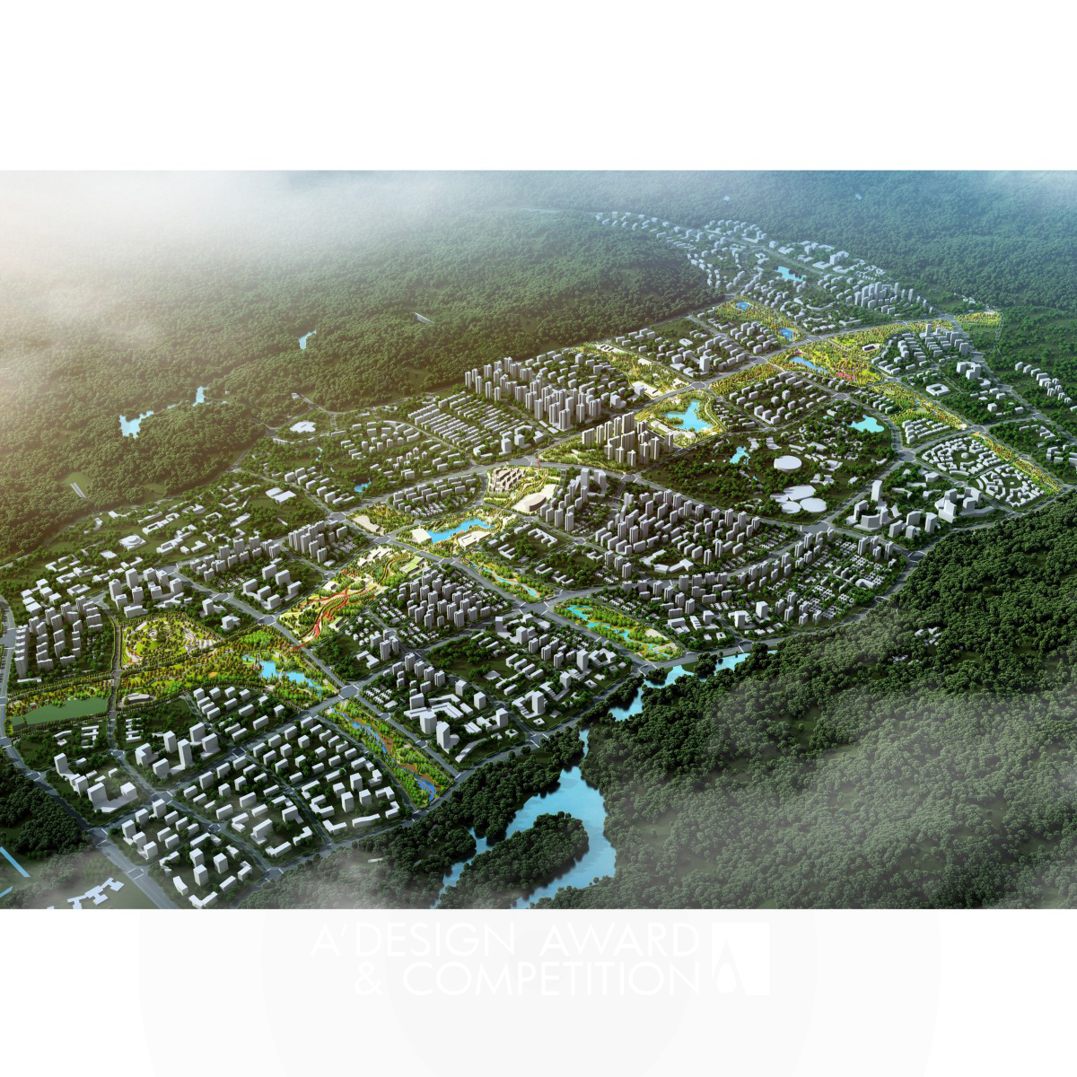 JWP Design wins Bronze at the prestigious A' Landscape Planning and Garden Design Award with Taiping New City Poetic Emerald Corridor Landscape Planning Design.