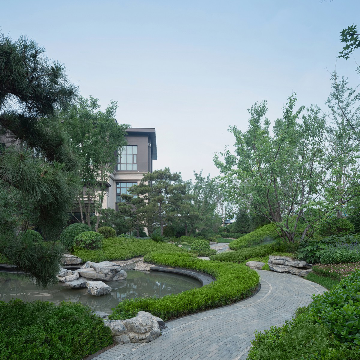 U.P.Space Landscape Design wins Golden at the prestigious A' Landscape Planning and Garden Design Award with Guomaofu Residential Demonstration.