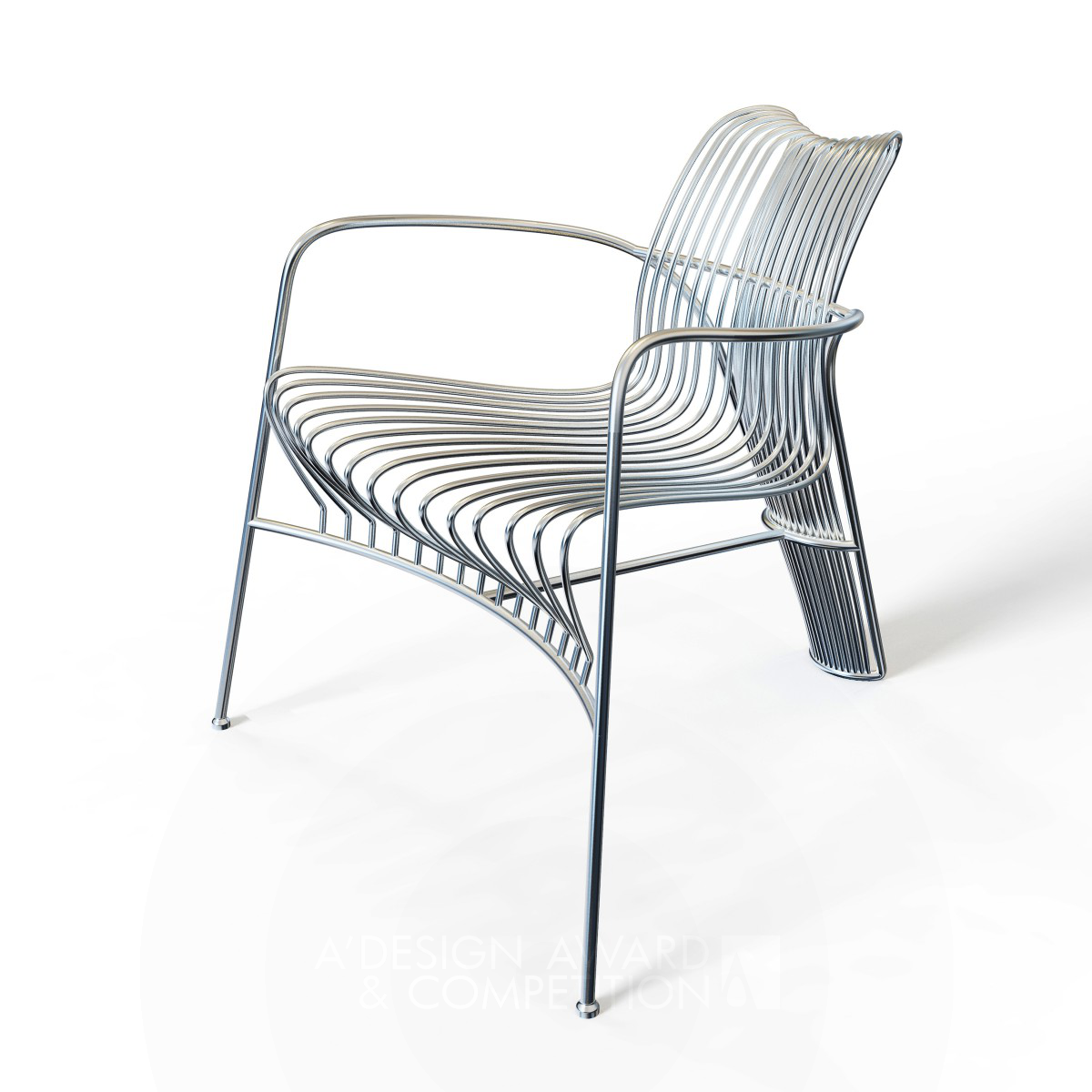 Wei Jingye wins Bronze at the prestigious A' Furniture Design Award with Strings Leisure Chair.