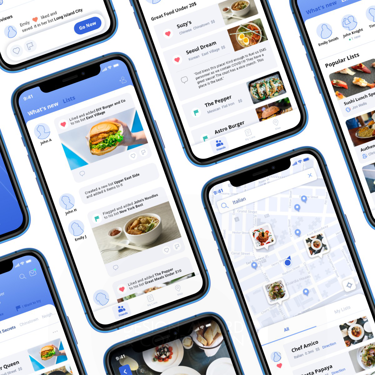 Foodie: L'app per le raccomandazioni dei ristoranti basata sui consigli degli amici