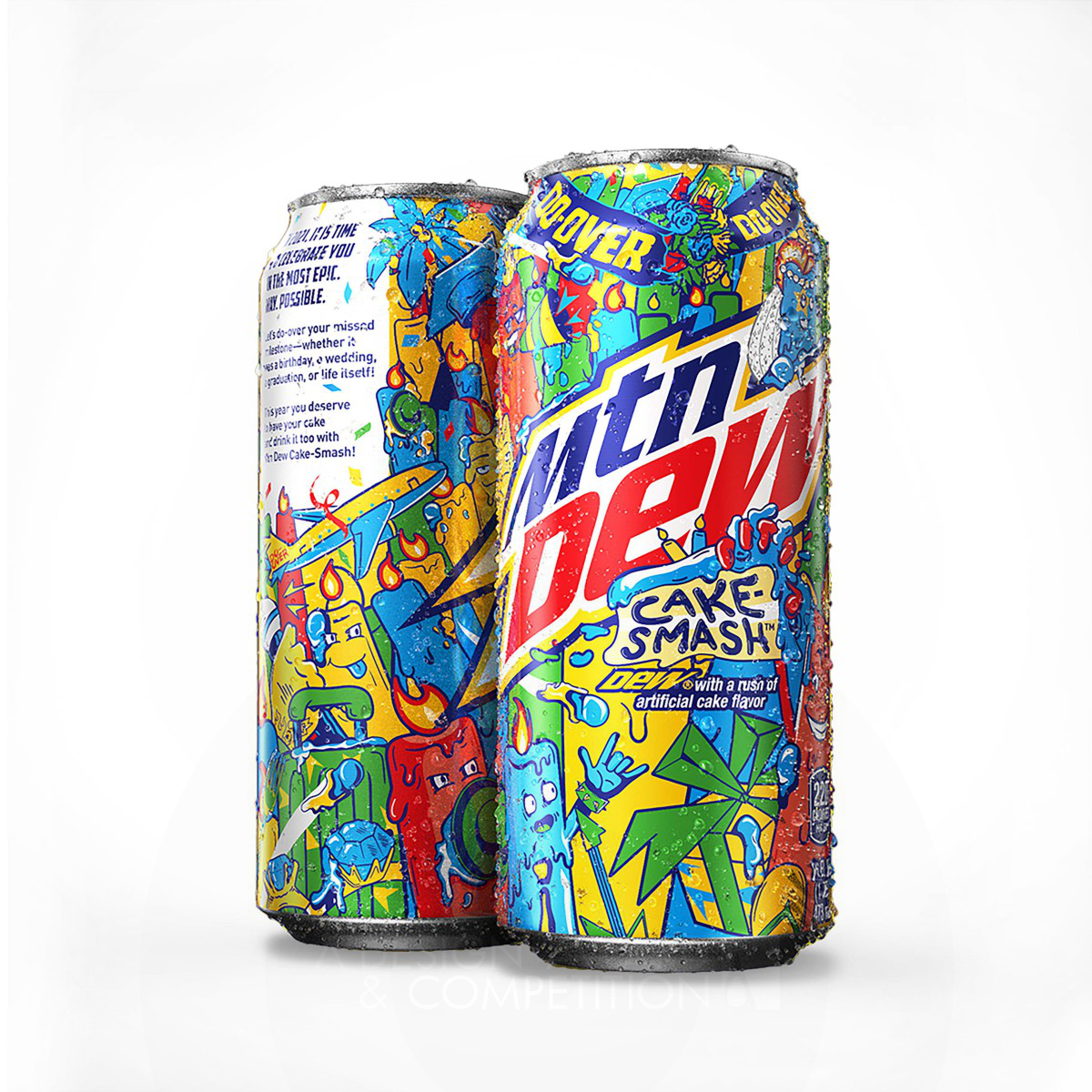 PepsiCo Design and Innovation wins Golden at the prestigious A' Packaging Design Award with MTN Dew Cake-Smash Beverage Packaging.
