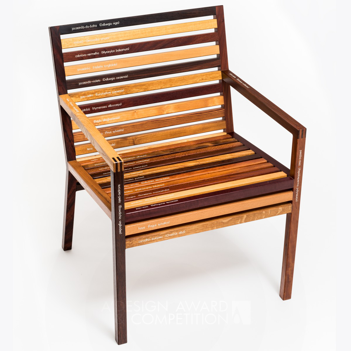 Cadeira: A Chair Made of 34 Wooden Species