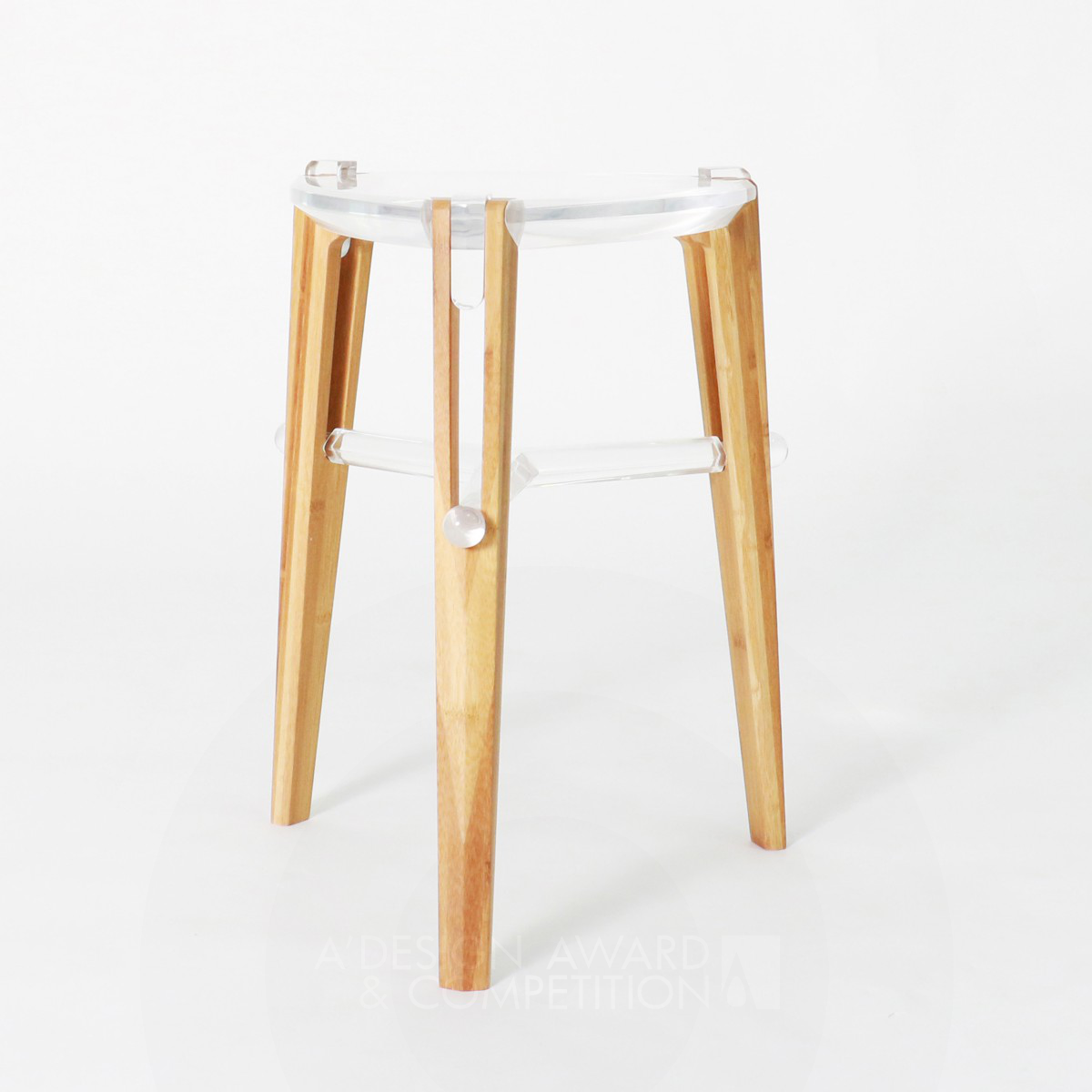 V Stool Self Assembled Seat by Le Xu Silver Furniture Design Award Winner 2022 