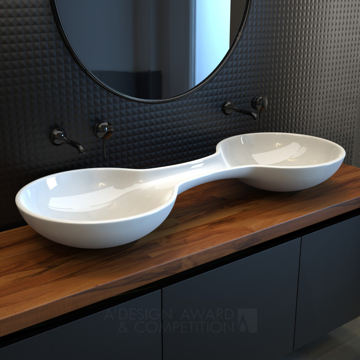Elif Günes wins Iron at the prestigious A' Bathroom Furniture and Sanitary Ware Design Award with Touch Washbasin.
