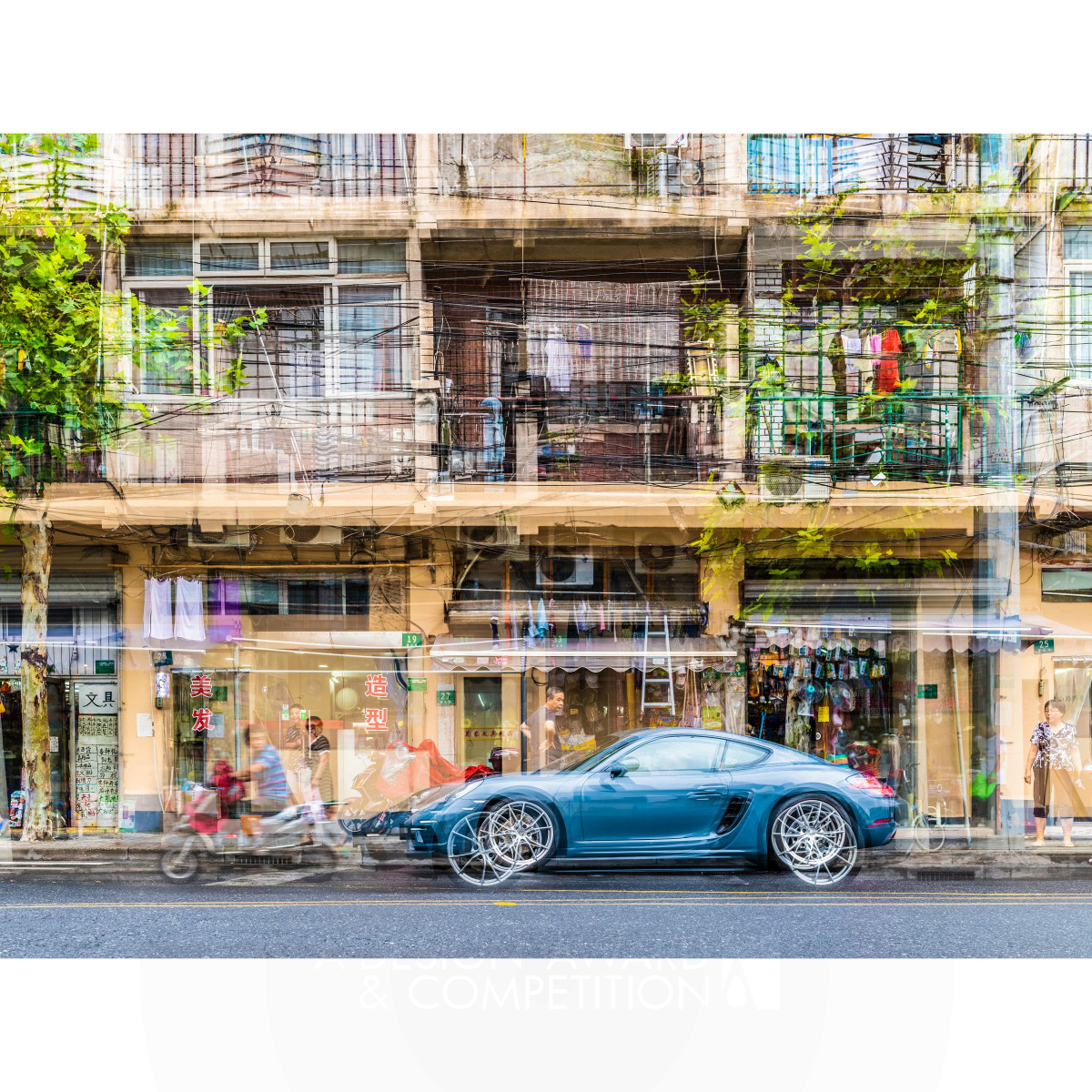Multivision Porsche Shanghai Photography Artwork by Florian W. Mueller