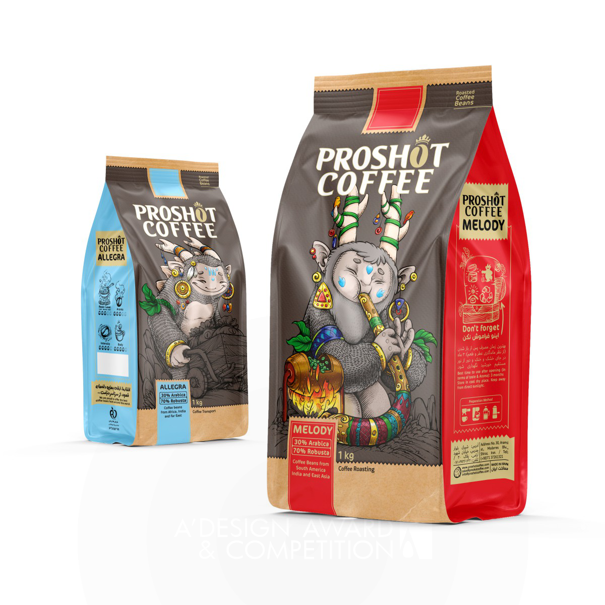 Proshot Coffee : Un Packaging Révolutionnaire qui Invite à l'Exploration