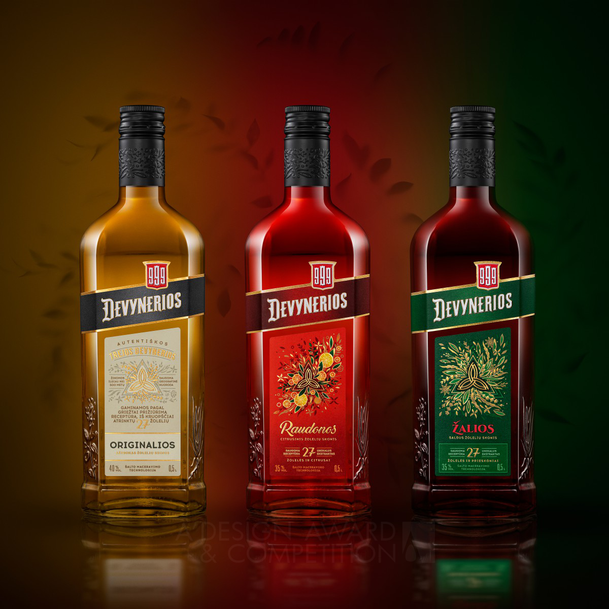 Devynerios Label Designs Reflect Lithuania's Mysticism and Natural Ingredients